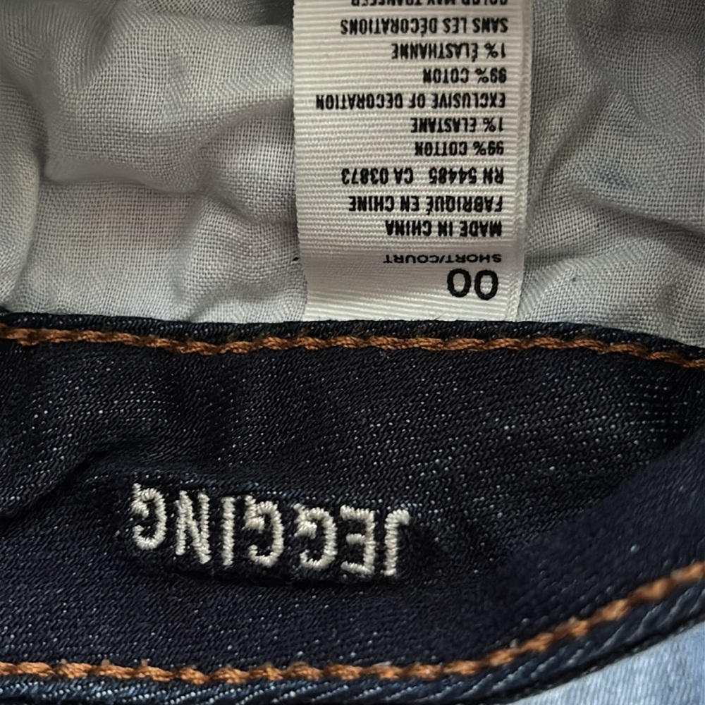 Dark Blue Distressed Patched Rip Jeggings - Picture 4 of 6